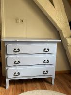 Licht blauwe commode met 3 lades, Huis en Inrichting, Kasten | Ladekasten, Ophalen, Gebruikt, 50 tot 100 cm, 25 tot 50 cm