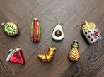 Set te gekke fruit & friet kerstornamenten, Ophalen of Verzenden, Zo goed als nieuw