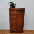 Vintage rolluikkast, archiefkast roldeurkast eikenhout, Huis en Inrichting, Kasten | Roldeurkasten en Archiefkasten, Valkenswaard