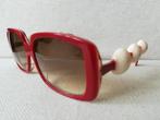 JEAN LAFONT Paris zonnebril rood met kralen met hoesje, Sieraden, Tassen en Uiterlijk, Zonnebrillen en Brillen | Dames, Ophalen of Verzenden