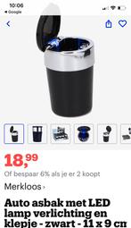 Asbak met blauwe led verlichting, Ophalen of Verzenden, Nieuw