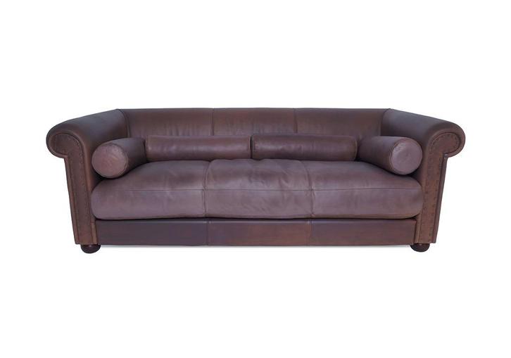 Baxter Bank refurbished, Huis en Inrichting, Banken | Bankstellen, Gebruikt, Rechte bank, Driepersoons, 200 tot 250 cm, 100 tot 125 cm