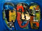 " De drie vooraan "     Ger Hermans.Art., Antiek en Kunst, Kunst | Schilderijen | Abstract, Ophalen