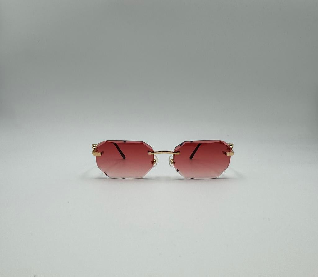 Cartier 3d panter bril rood, Overige merken, Nieuw, Ophalen of Verzenden, Rood