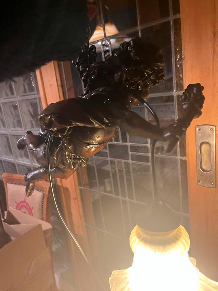 Cupido Lamp - Engel Lamp, Antiek en Kunst, Antiek | Lampen, Ophalen of Verzenden