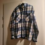 C&A overhemd blauw geruit heren M, Blauw, Gedragen, Halswijdte 39/40 (M), C&A