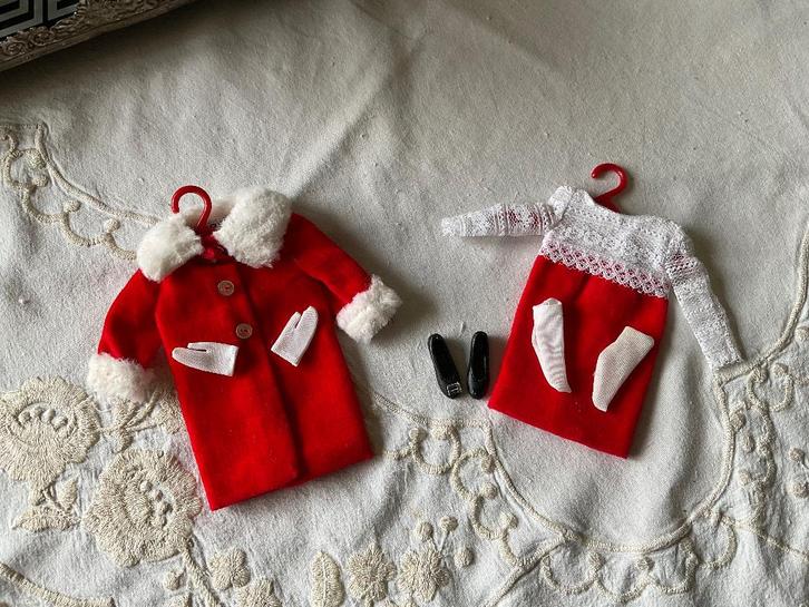 Barbie Skipper outfit Velvet ‘N Lace origineel jaren 60, Verzamelen, Poppen, Gebruikt, Kleertjes, Ophalen of Verzenden