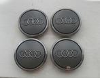 Audi set naafdoppen grijs 69mm wieldoppen, Auto diversen, Wieldoppen, Ophalen of Verzenden, Gebruikt