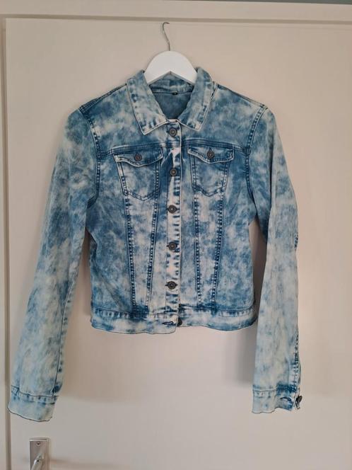 Spijkerjas - maat M, Kleding | Dames, Jassen | Zomer, Zo goed als nieuw, Maat 38/40 (M), Blauw, Verzenden