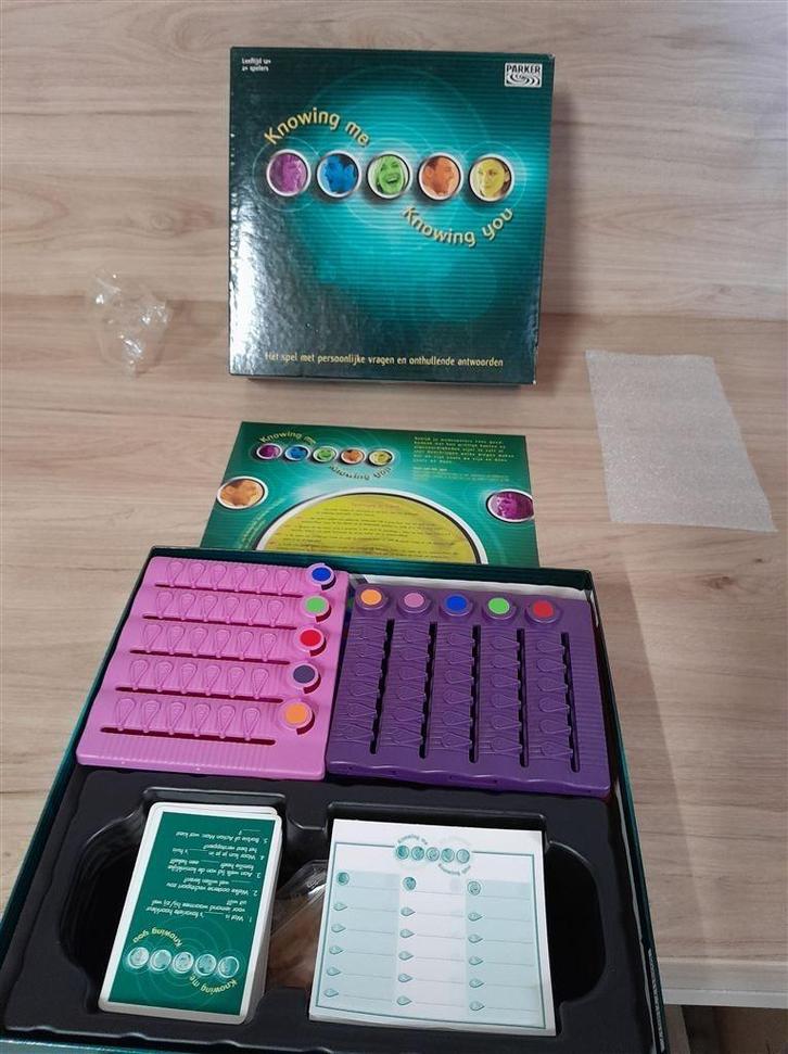 Knowing me knowing you - s1810, Hobby en Vrije tijd, Gezelschapsspellen | Bordspellen, Zo goed als nieuw, Ophalen of Verzenden