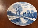 Wandbord van J.J. du CHATTEL, antiek, landschap, Antiek en Kunst, Antiek | Wandborden en Tegels, Ophalen of Verzenden