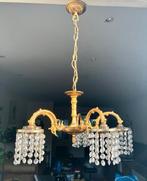 Vintage Hollywood Regency Kroonluchter, Huis en Inrichting, Lampen | Kroonluchters, Ophalen of Verzenden, Gebruikt, Glas, Hollywoodregency , vintage