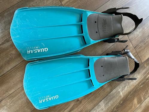 Duik-snorkel zwemvliezen en schoenen, Watersport en Boten, Snorkelen, Gebruikt, Snorkelvinnen, Ophalen of Verzenden
