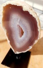 Duzy Agaat geode op pin., Ophalen of Verzenden, Mineraal