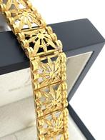 Antiek, handvervaardigd 18 Karaat Gouden Armband - 38.4 g, Sieraden, Tassen en Uiterlijk, Armbanden, Antiek, Vintage, Zo goed als nieuw