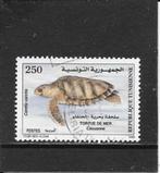 Tunesië schildpad, Postzegels en Munten, Postzegels | Afrika, Tunesië, Ophalen of Verzenden, Gestempeld