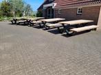 Picknicktafel massief eiken hout, Tuin en Terras, Ophalen of Verzenden, Zo goed als nieuw, Hout