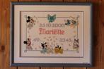 Disney geboortetegel borduurwerk – baby Mariëlle (DS-F28), Ophalen of Verzenden