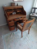 Vintage rolluik bureau., Huis en Inrichting, Bureaus, Ophalen, Gebruikt
