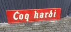 Vintage Coq Hardi Bier Reclamebord, Ophalen, Gebruikt, Reclamebord