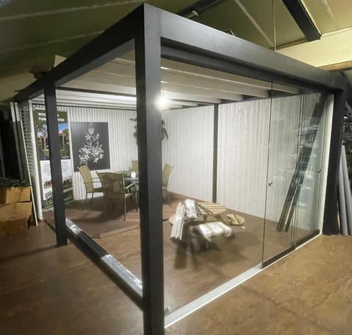 Aluminium buitenverblijf showmodel te koop, Tuin en Terras, Bergingen en Tuinkasten, Nieuw, Hout, Ophalen