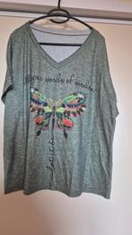 T-shirt met vlinderprint - Whisper words of wisdom, Maat 42/44 (L), Ophalen of Verzenden, Zo goed als nieuw, Korte mouw