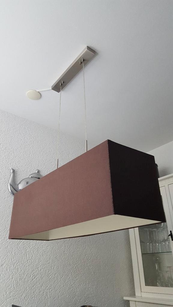 Hanglamp verstelbaar, 2 fittingen, 100cm, Huis en Inrichting, Lampen | Hanglampen, Ophalen
