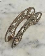 Antieke vintage verzilverd italiaanse servethouder, Ophalen of Verzenden, Zilver