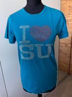 I love Su shirt maat S/M, Blauw, Ophalen of Verzenden, Korte mouw, Maat 36 (S)