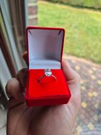 14K witgouden ring 3.01 ct lab-grown diamant IGI, Wit, Ophalen of Verzenden, Zo goed als nieuw, 17 tot 18