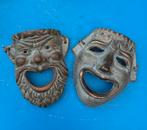 BRONZEN THEATHER MASKERS, Antiek en Kunst, Ophalen