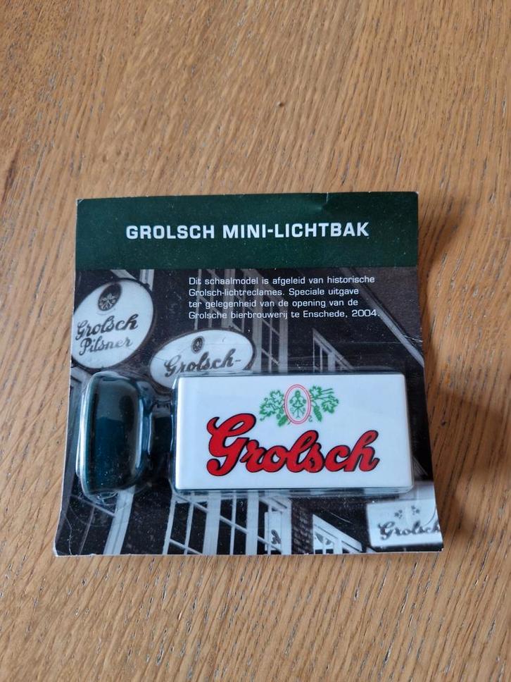 Grolsch mini  lichtbak Nieuw, Verzamelen, Biermerken, Nieuw, Reclamebord, Plaat of Schild, Grolsch, Ophalen