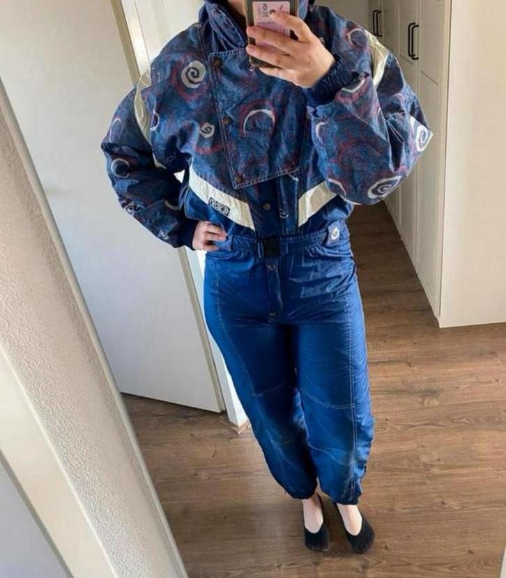 Fout vintage retro skipak maat 38, Kleding | Dames, Wintersportkleding, Gedragen, Pak, Maat 38/40 (M), Ophalen of Verzenden