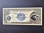 Two Dollars Chatham Islands UNC 2 Dollar Note € 7,00  NIEUW, Postzegels en Munten, Bankbiljetten | Oceanië, Ophalen of Verzenden