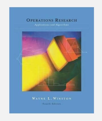 Operations Research - Wayne L. Winston - Fourth Edition beschikbaar voor biedingen