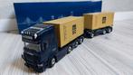 Wsi Scania Van Suijdam Zaltbommel container combi, Hobby en Vrije tijd, Modelauto's | 1:50, Ophalen of Verzenden, Nieuw, Bus of Vrachtwagen