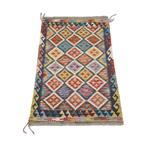Vintage Afghaans wollen kelim 80X118, Huis en Inrichting, Stoffering | Tapijten en Kleden, Gebruikt, Vintage, Rechthoekig, Overige kleuren