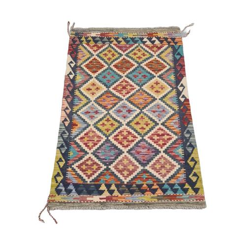 Vintage Afghaans wollen kelim 80X118, Huis en Inrichting, Stoffering | Tapijten en Kleden, Gebruikt, 50 tot 100 cm, 100 tot 150 cm