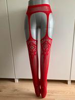 Jarretel in het rood en wit verkrijgbaar, Verzenden, Nieuw, Rood