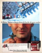 18 vintage reclames verzorging 77-85 Gillette scheren, Ophalen of Verzenden, Gebruikt, Overige typen