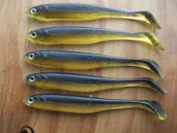 5 stuks DAM Effzett Longhorn kunstaas shads / roofvis shads beschikbaar voor biedingen