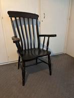 Antieke Engelse houten stoel, Huis en Inrichting, Ophalen, Gebruikt, Zwart, Eén