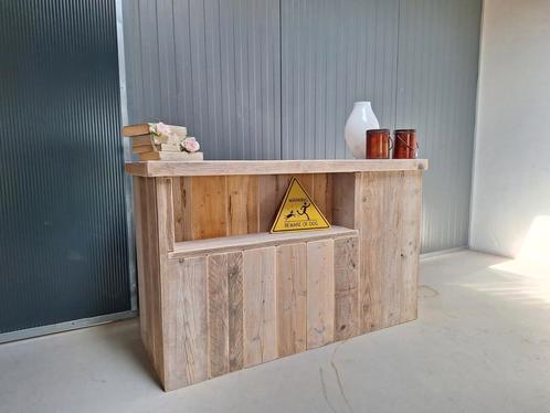 Steigerhouten balie toonbank steigerhout landelijk Vintage, Huis en Inrichting, Woonaccessoires | Overige, Ophalen of Verzenden