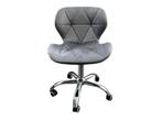 Bureaustoel velvet grijs, Ophalen, Zo goed als nieuw, Grijs