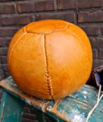 Medicijnbal (boks) trainingsbal revalidatie bal leer cognac, Ophalen, Zo goed als nieuw, Boksbal
