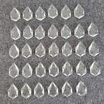 33 pegels diamant vlieger druppels onderdelen kroonluchter, Ophalen of Verzenden, Gebruikt, Glas