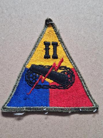 WWII US 2nd Armored Corps patch uniform removed! beschikbaar voor biedingen