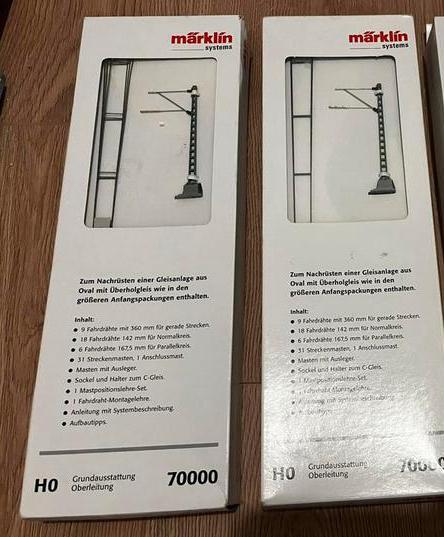 Marklin 70000 Bovenleiding Catenary nieuw in OVP Zeldzaam!, Hobby en Vrije tijd, Modeltreinen | H0, Nieuw, Overige typen, Gelijkstroom of Wisselstroom
