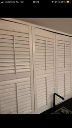 Shutters - 146cm breed * 162 hoog, Huis en Inrichting, Ophalen of Verzenden, Gebruikt, Wit, 150 tot 200 cm