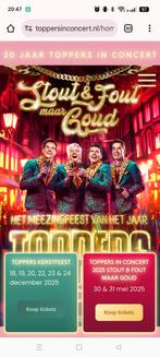 Toppers in concert  1 kaartje, Tickets en Kaartjes, Evenementen en Festivals, Eén persoon
